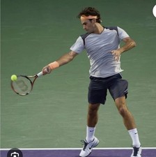 Nike Roger Federer RF 2011 Miami Polo Crew Tennis Shirt Large Rafa Nadal Alcaraz