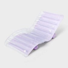 Chaise Lounge Solid Water Floats and Inflatables - Sun Squad Purple