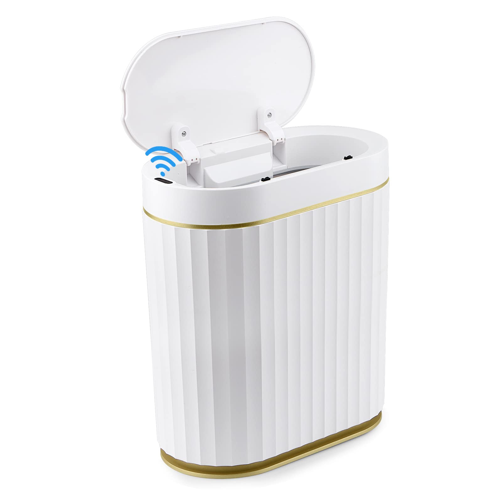 Small Touchless Trash Can, 1.8 Gallon Smart Motion Sensor Wastebasket Garbage...