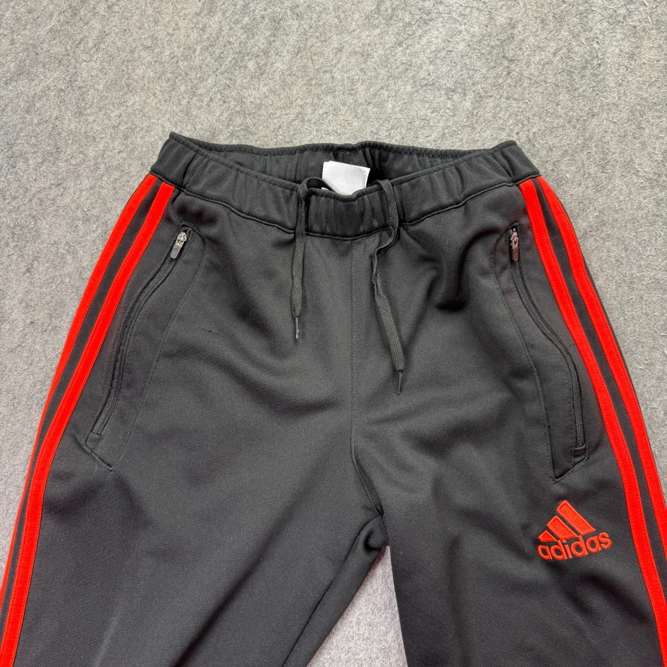 Adidas Tiro 13 Soccer Training Pants Men S Black Red Ankle Zip 30" - Image 4 of 4