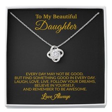 To My Daughter Necklace, Gift for Daughter from Dad, Father Daughter Necklace