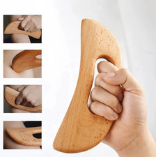 1pc Wooden Gua Sha Massage Tool Body Scraping Board Slimming Therapy - NEW