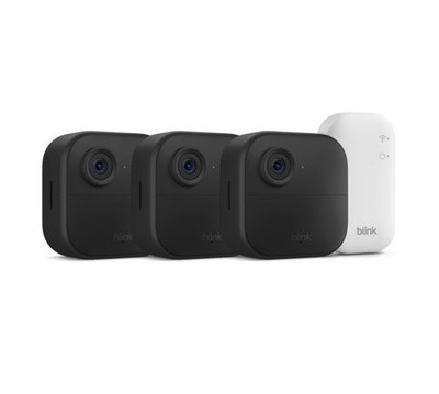 Blink Outdoor 4 1080p Wi-Fi Outdoor 3-Camera Security System - Black - NEW