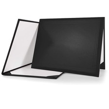 GraduationMall 8.5"x11" Smooth Padded Diploma Cover Certificate 1 Pack, Black