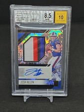 Josh Allen 2018 Panini Unparalleled Impact Rookie Patch Auto RC /75 BGS 8.5/10