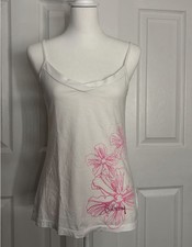 Vintage 100 Cotton Billabong Hibiscus Flower Cami