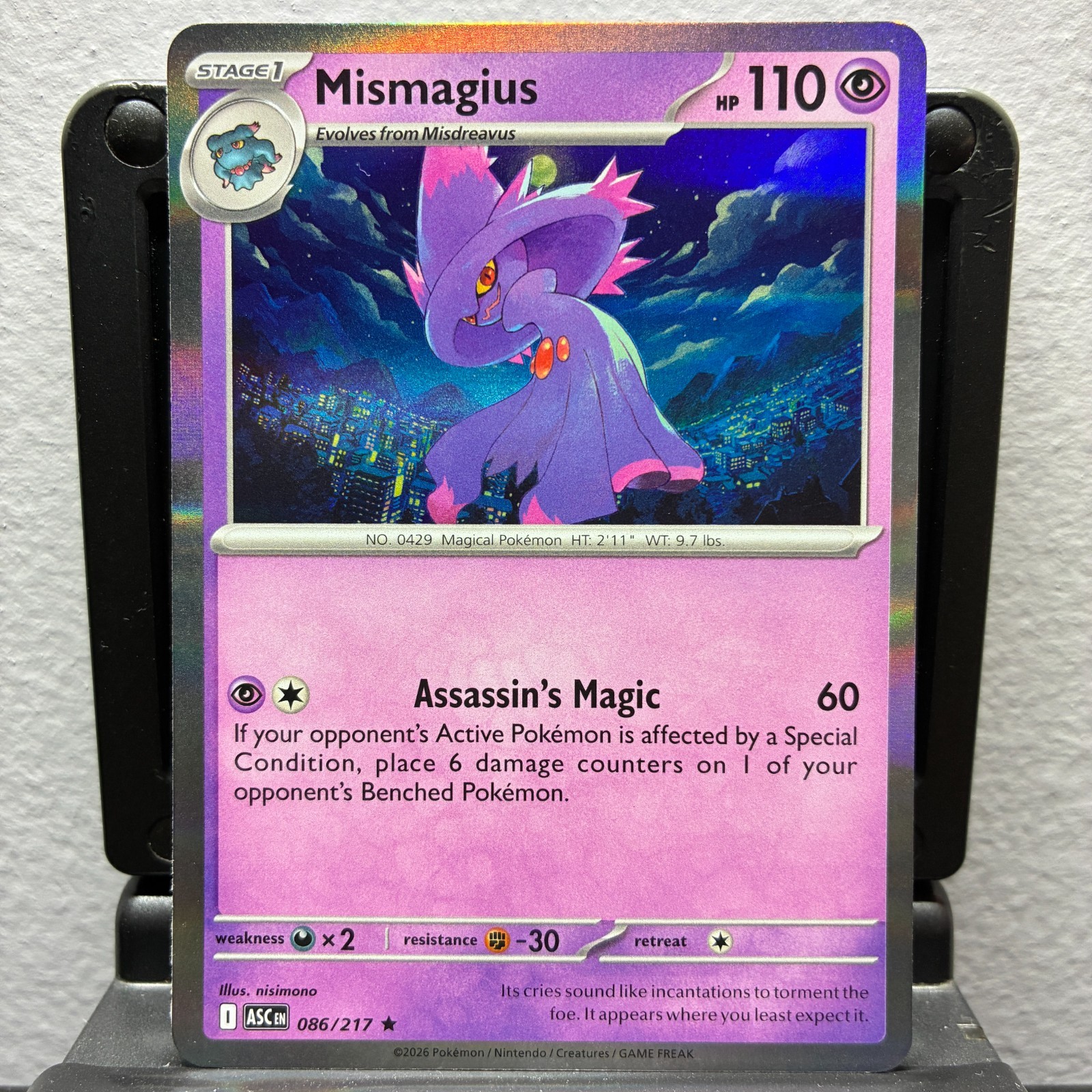 Mismagius 086/217 - Ascended Heroes - Rare NM