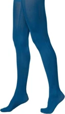 Hue Women’s Variegated Tights Control Top Small/Medium Catalina Blue