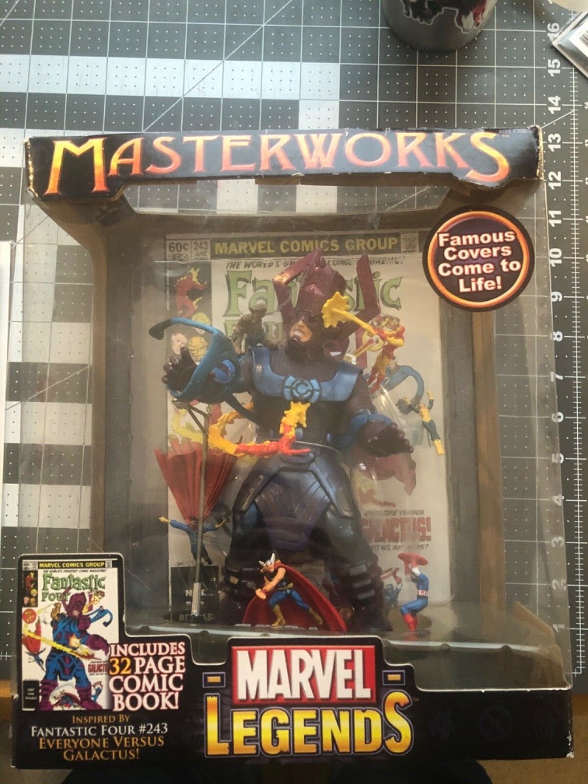 MARVEL LEGENDS MASTERWORKS FANTASTIC FOUR 243 EVERYONE VERSUS GALACTUS DIORAMA MARVEL LEGENDS MASTERWORKS FANTASTIC FOUR 243 EVERYONE VERSUS GALACTUS DIORAMA