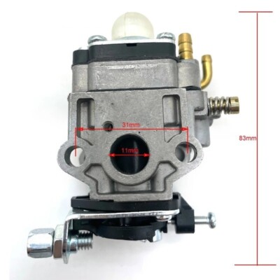  Trimmer Vergaser Carb für 2-Takt Hecke 26cc 33cc 34cc 43cc 49cc 52 11mm