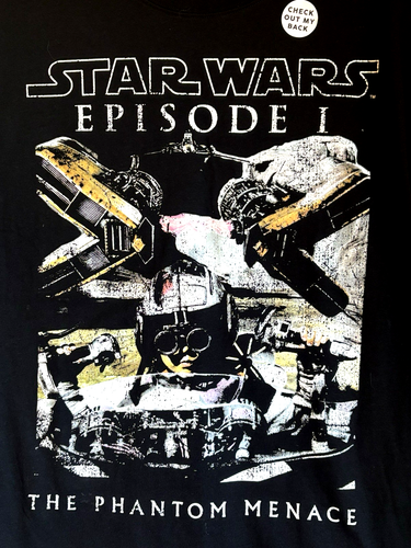 Star Wars: The Phantom Menace "Young Anakin Skywalker" Unisex Black T-Shirt (L) - Picture 4 of 11