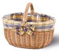 Einkaufskorb Mit Ausschlag, BüGelkorb, Weidenkorb, Picknickkorb, Tragekorb,