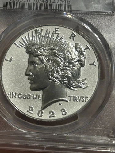 2023-S Peace Dollar Reverse Proof PR70 PCGS Peace Label First Strike, 1/2 Of Set