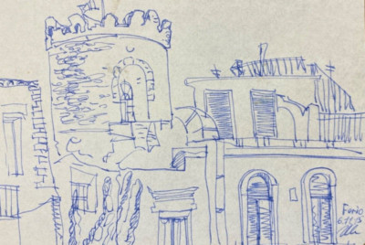 2015 Architectural Drawing of Forio Italy