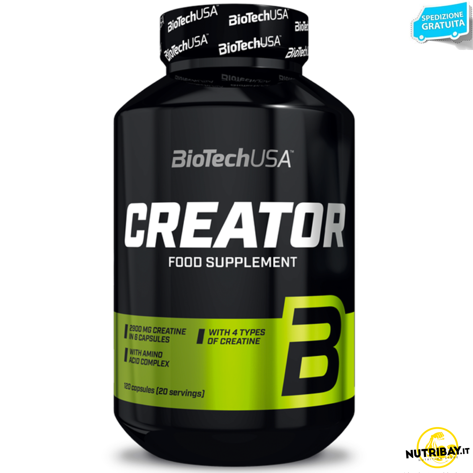 BIOTECH USA Crea.TOR 120 cap Creatina con Arginina Akg e Citrullina