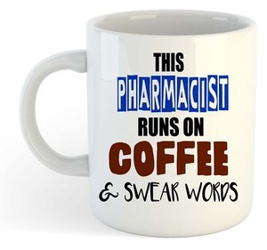 This Pharmacien Taille Sur Cafe Swear Mots Tasse Drole Cadeau Emplois Ebay