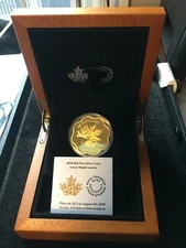 2018 RCM, Canada's Iconic Maple Leaf, Gilded $20 Coin,