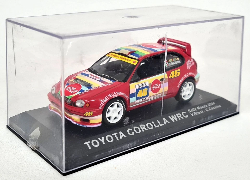 Coche modelo diecast Altaya 1/43 Toyota Corolla WRC Rally Monza 2004 V. Rossi Foto 2 de 4