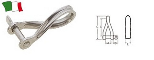 GRILLO TRANCIATO RITORTO IN ACCIAIO INOX ACCESSORI NAUTICA
