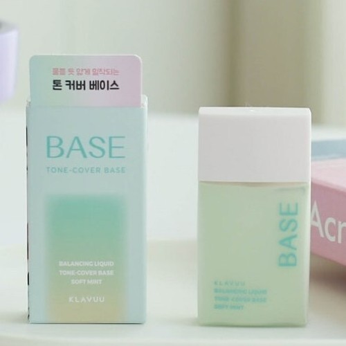 KLAVUU Balancing Liquid Tone Cover Base 30ml Color Correcting Korean Cosmetics - Picture 2 of 10