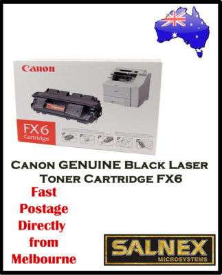 Canon GENUINE FX6 Black Laser Toner Cartridge , Part Number 1559A002AA