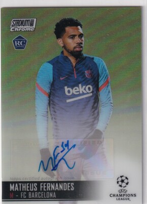 Topps Stadium Club 20/21 Nr CA-MF Matheus Fernandes Refractor Autograph
