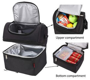 double decker insulated lunch box