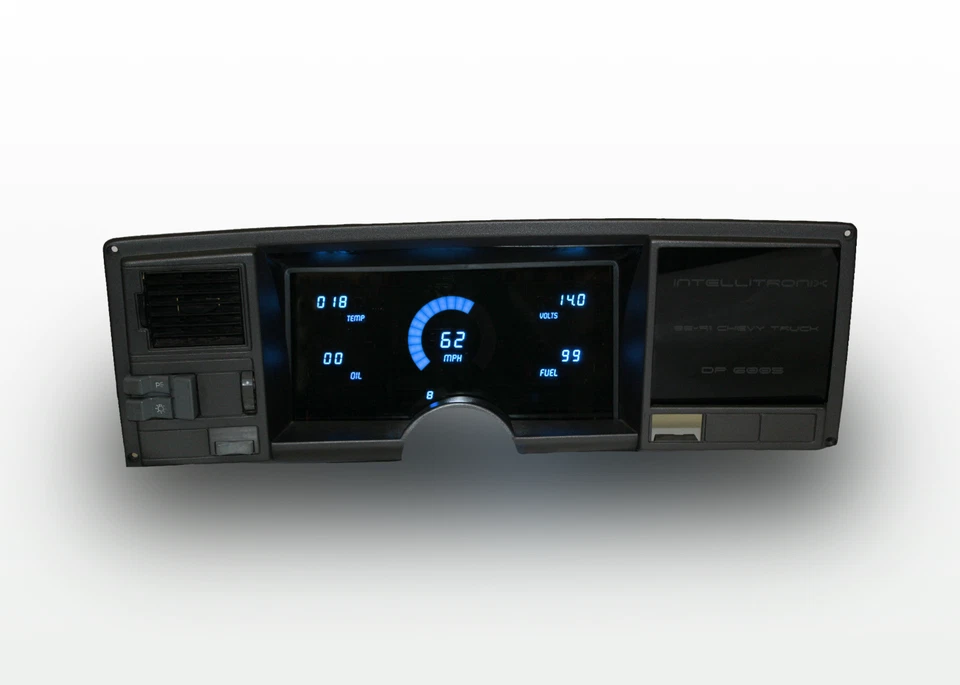 Panel de tablero digital para camioneta Chevy 1988-1991 indicadores LED blancos hechos en EE. UU. Foto 2 de 4