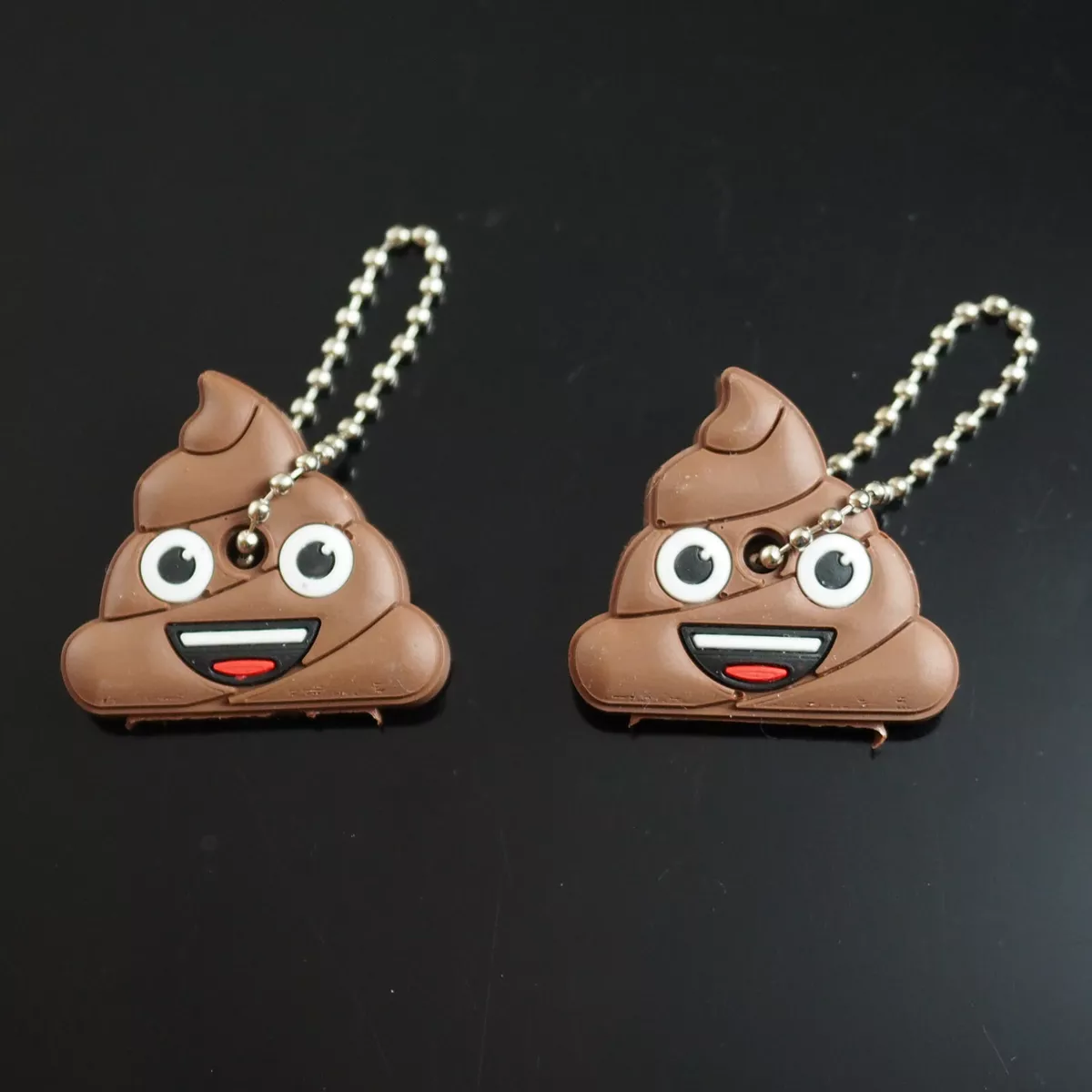 Poop Emoji Keychain