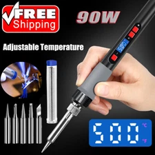 Soldering Iron Electric Gun Kit 90W Welding Solder Wire Adjustable Temperature