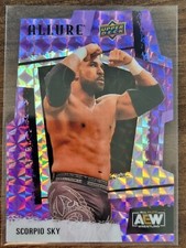 2022 AEW Scorpio Sky Purple Diamond /10 ALLURE Trading Card #85677