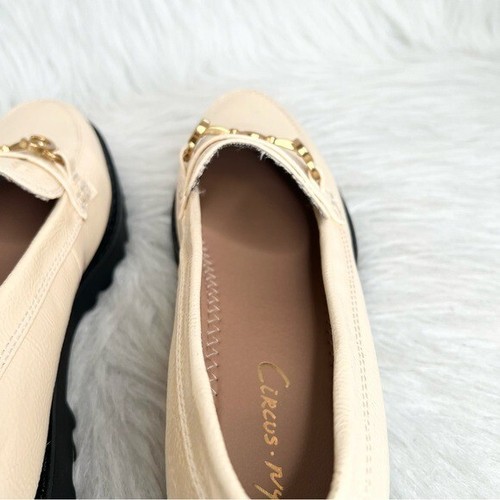 NEW Circus NY Deana Lug Loafers Modern Ivory Patent Size 10M - Picture 5 of 10