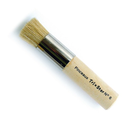 Stencil Brush No. 6 Ø 16 Natural Bristles