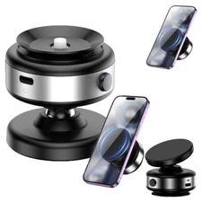 Electric Vacuum Adsorption Magnetic Car Phone Mount 360° Rotating Phone Holder
