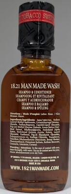 1821 sweet tobacco shampoo Sweet Tobacco Man Made Wash