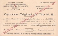 C1237) CASTENASO (BOLOGNA), BASCHIERI E PELLAGRI, CARTUCCE ORIGINALI M. B..