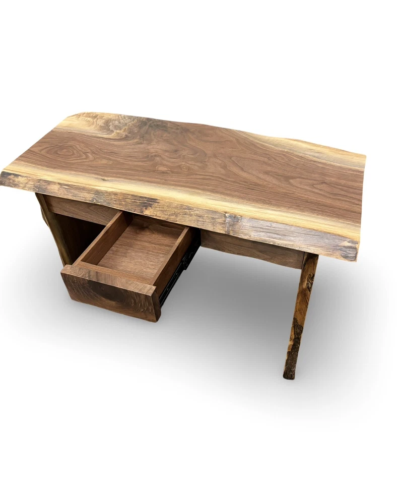 Banco de nogal Live Edge Foto 2 de 3