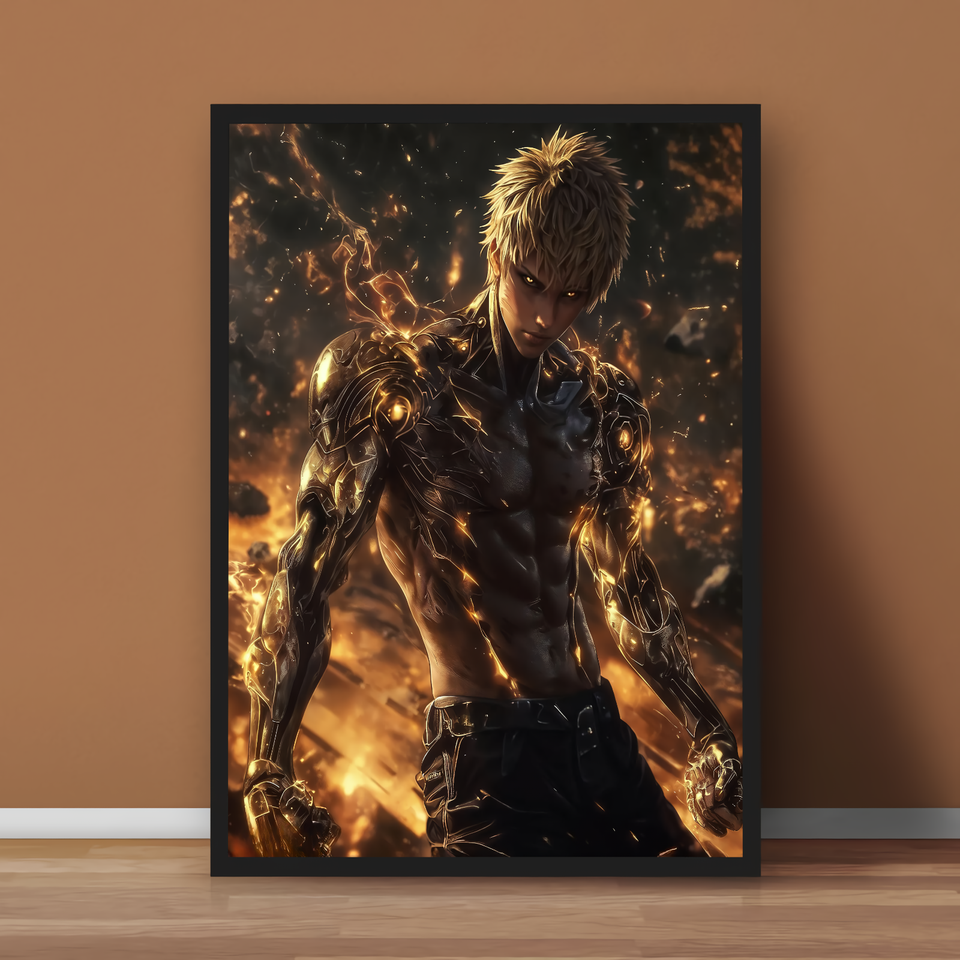 One Punch Man Genos Anime Manga Poster Print - No Frame | eBay