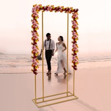 Party Backdrop Stand Balloon Flower Metal Wedding Decoration Rectangular Frame