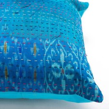 Vintage Cotton Cushion Cover Handmade Indian Pillows Throws Kantha Pillow Case