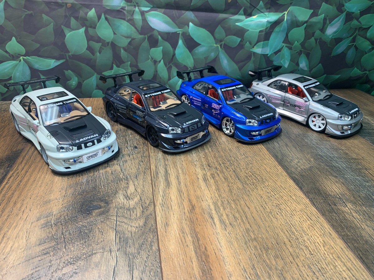 NEW IN BOX DIECAST KENTOYS BOX SET 2002 SUBARU IMPREZA WRX STi