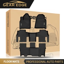 3D Molded Floor Mats Liner for 2022-2025 Jeep Wagoneer 8 Passenger All Weather