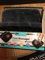 (1269) Spa Massage Foot Massager With Comfort Fabric Black/grey (1269) Spa Massage Foot Massager With Comfort Fabric Black/grey