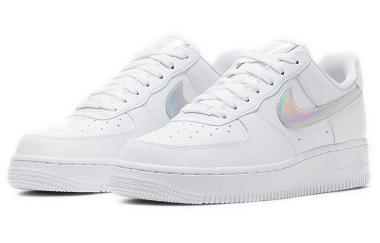 Nike Air Force 1 Low Iridescent Swoosh - CJ1646-100 | eBay