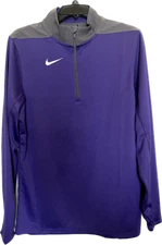 Nike Dri-Fit Quarter-Zip Pullover Team Purple/Grey Fan DH3410-545 Men's Size S-M
