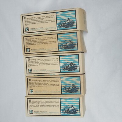 Oceanographic Charts for Depth Recorders 5 paper Rolls NOS in Open Box 