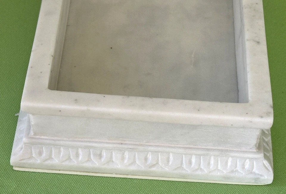 BANDEJA TOCADOR TOALLA DE INVITADOS DE MÁRMOL DAUPHINE PUERTA DELANTERA: NUEVA EN CAJA Foto 4 de 4