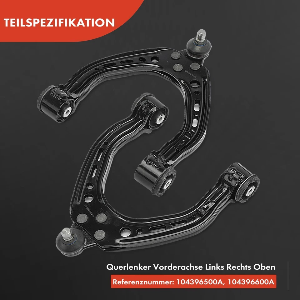 12x Kit Bras de Suspension Avant Gauche Droite pour Tesla Modèle S 5YJS 60 70 85 - Photo 4/4