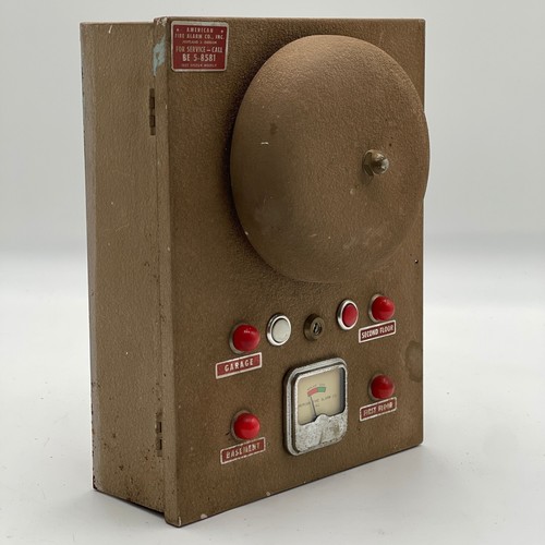 Vintage 1950's American Fire Alarm Co. Bell Home Smoke Detector Monitoring Box - 第 10/12 張圖片