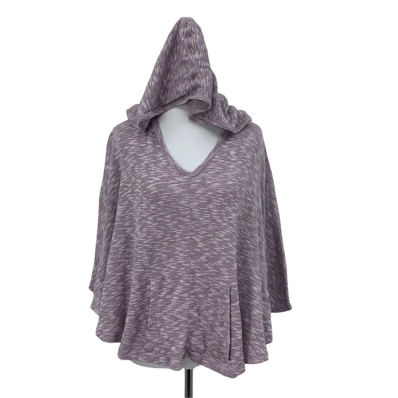 alo-yoga crop poncho dolman sleeves sweater hoodie